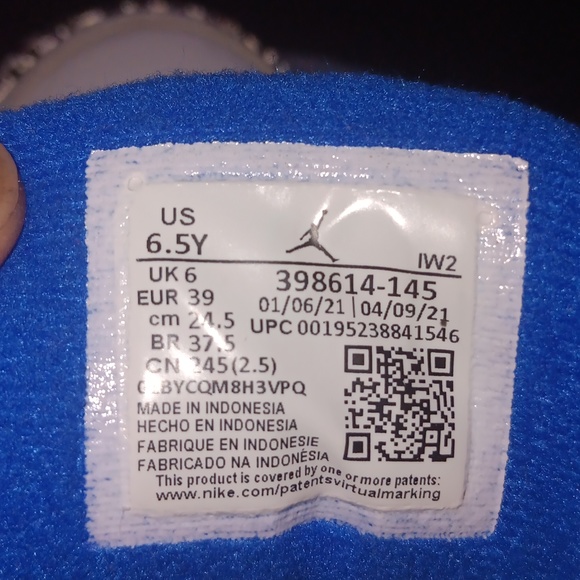 Air Jordan 3 Race Blue Retro - Picture 4 of 6